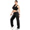 Φόρμα κατωφόρι φούτερ “body move” μαύρο 988