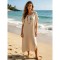 Φόρεμα midi oversized μπεζ