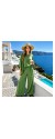 Σετ παντελόνα και τοπ vasual oversized χακί