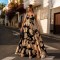 Φόρεμα maxi τιραντέ με σκισίματα floral