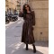 Φόρεμα satin midi με ζώνη καφέ