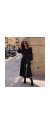 Φόρεμα satin midi με ζώνη μαύρο