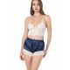 Σετ bralette με satin σορτς “EVITA”